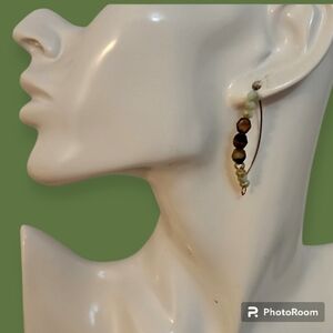 3/$30 HANDMADE Chinese Crystal Czech Glass Hoop Earrings